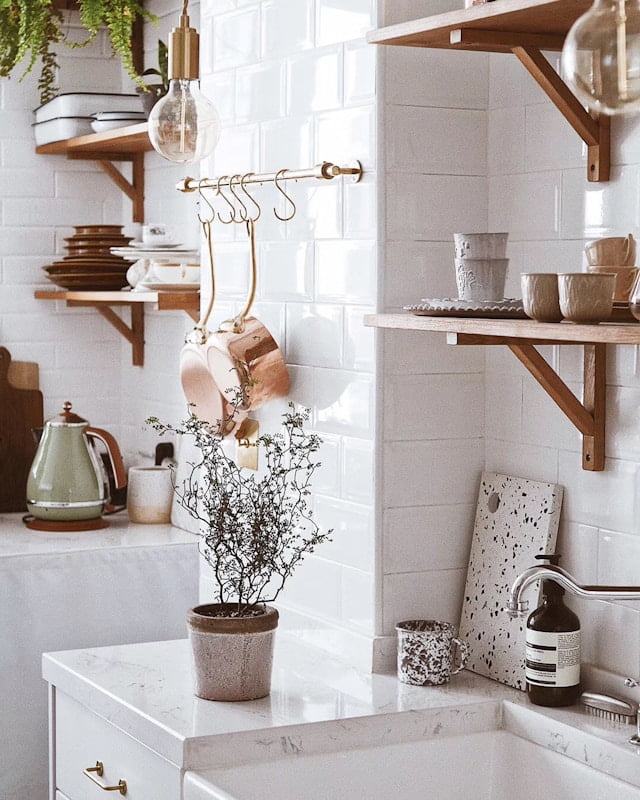 retro and modern kitchen 