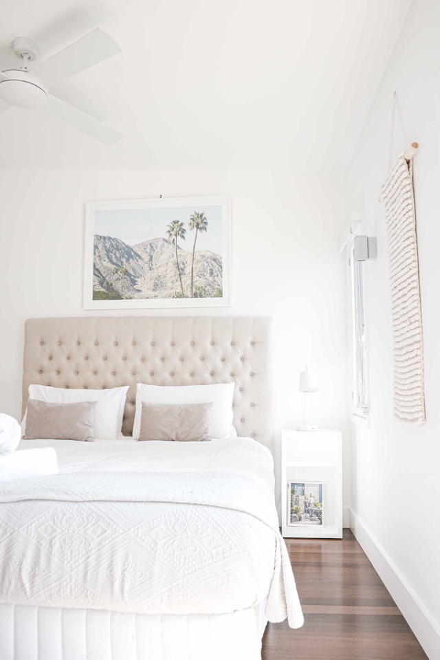 white minimalist bedroom