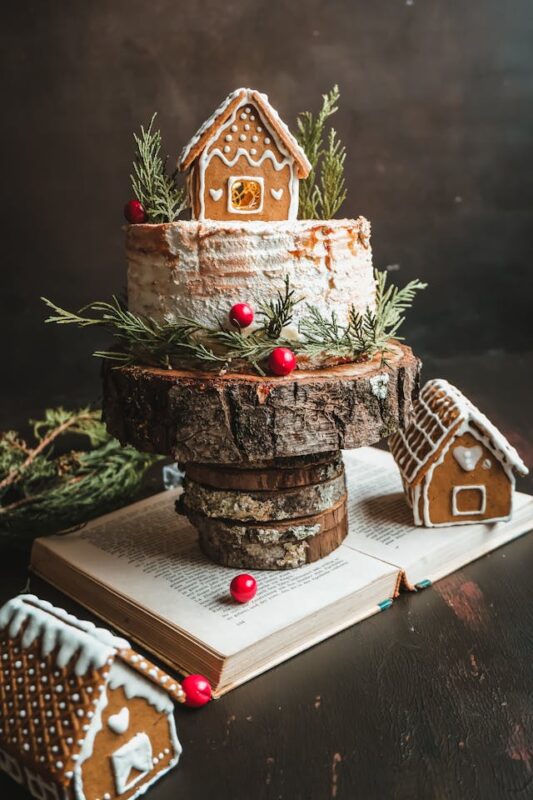 kitchen Christmas decorations gingerbread house